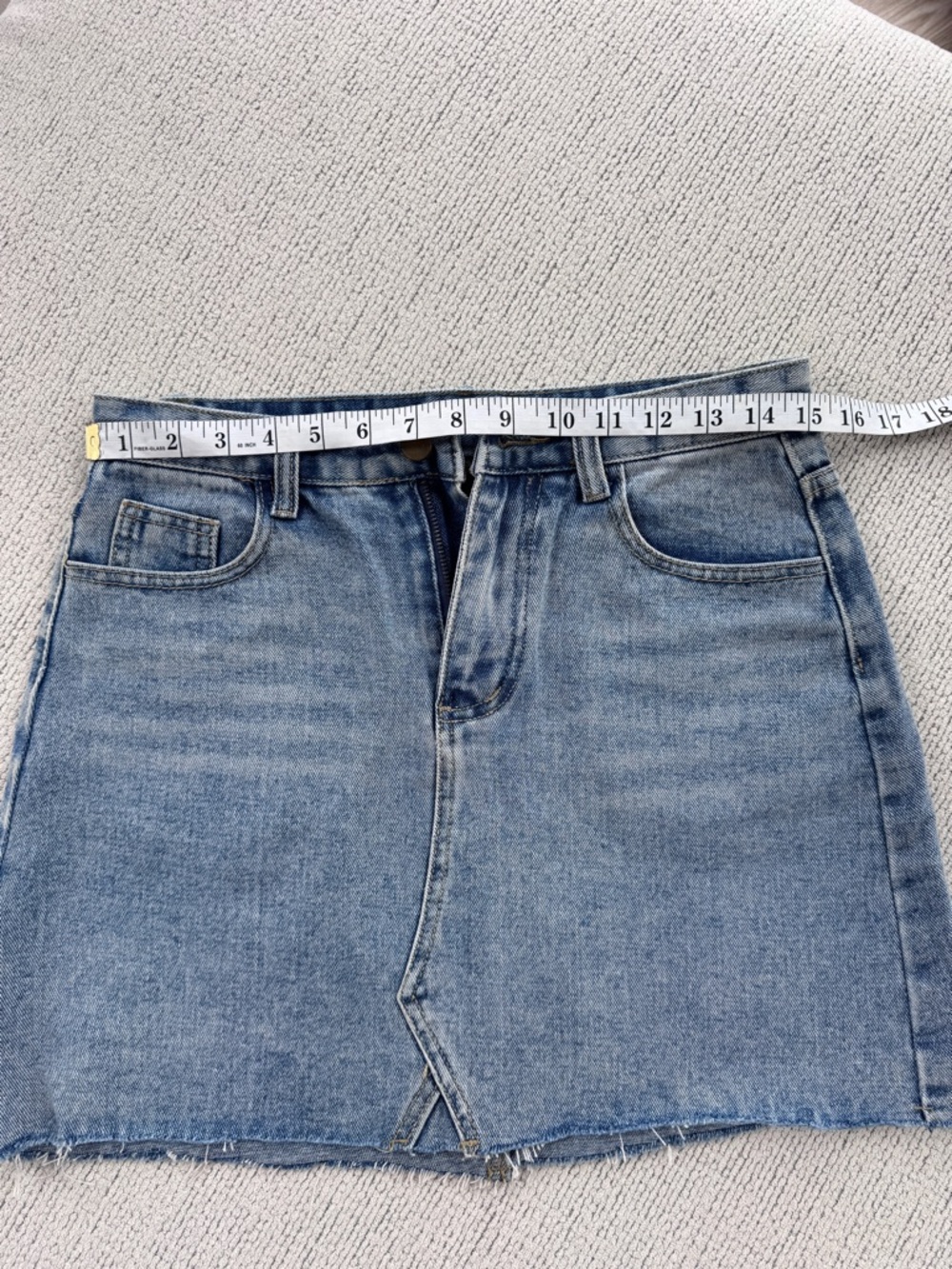 Casual Blue Denim Mini Skirt - Picture 5 of 8